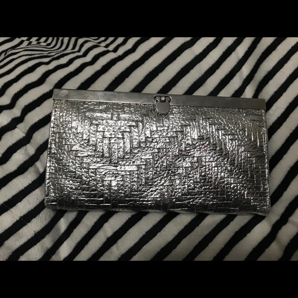 Korean Silver Wallet Clutch